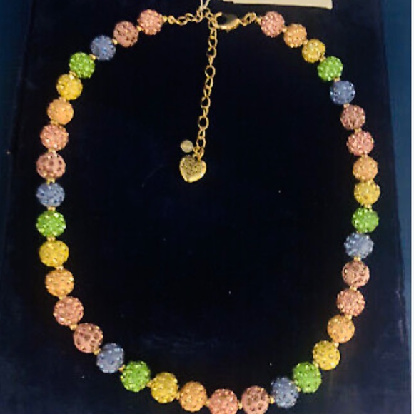 New Betsey Johnson Multicolor Fireball Collar - Picture 6 of 10